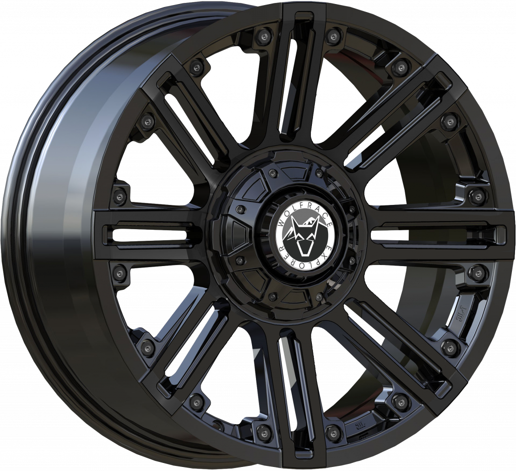 Wolfrace Explorer - Amazon (Matt Black / Black rivets)