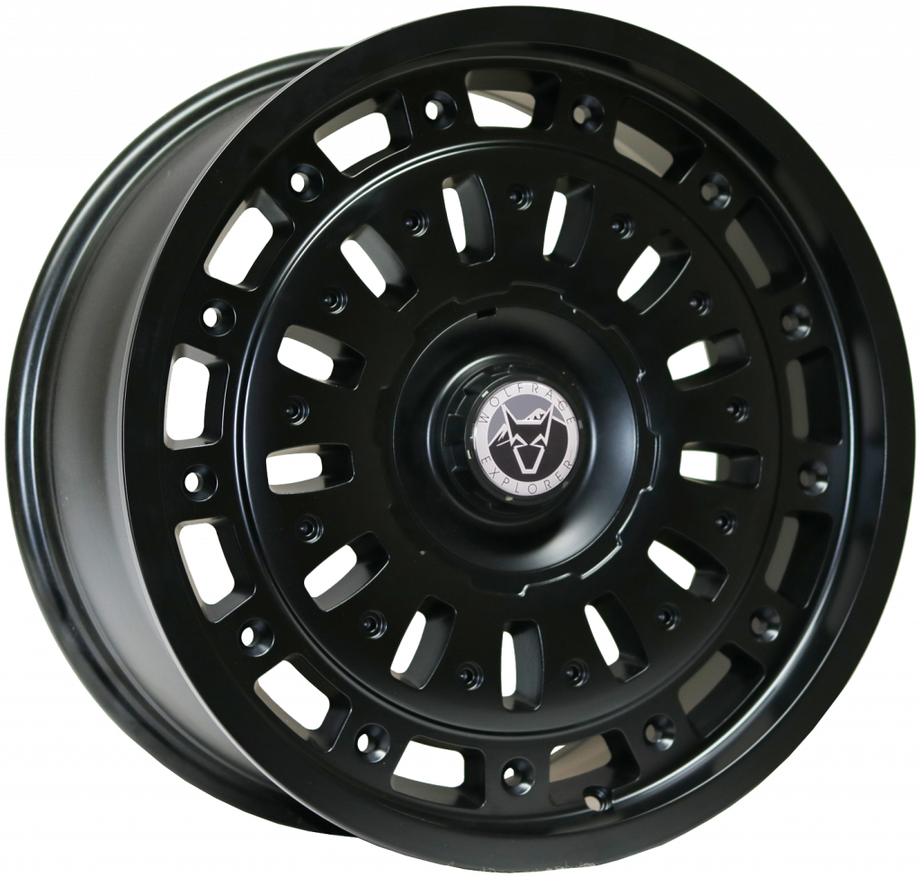Wolfrace Explorer - Explore (Matt Black / Black Rivets)