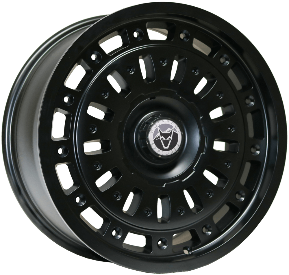 Alloy_Wheels_Wolfrace Explorer_Explore_Matt Black - Black Rivets Alloy_Wheels_Wolfrace Explorer_Explore_Matt Black - Black Rivets