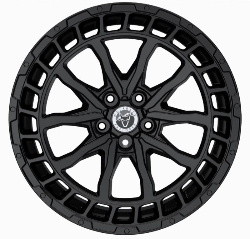 Wolfrace Explorer Wolf Gloss Black Alloy Wheel Wolfrace Wheels