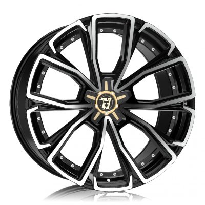 Alloy Wheels Wolfrace 71 Luxury Matrix Gloss Raven Black Polished