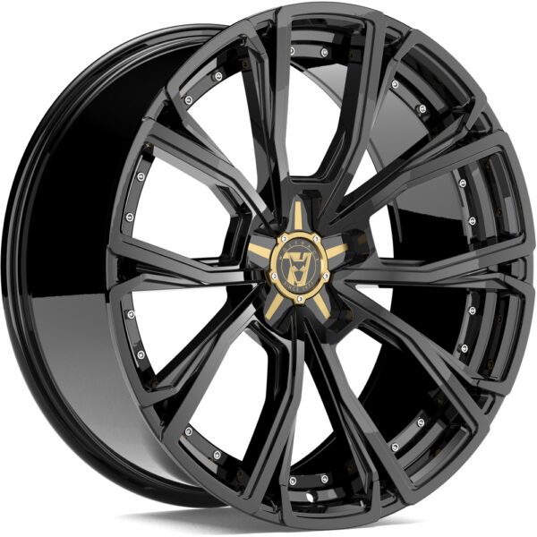Wolfrace 71 Luxury Matrix Gloss Raven Black Alloy Wheel