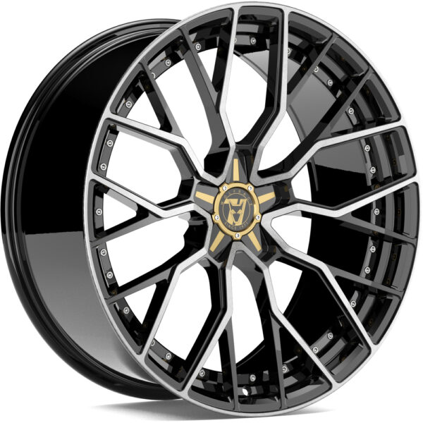 Wolfrace 71 Luxury Munich GTR Gloss Raven Black Polished Alloy Wheel
