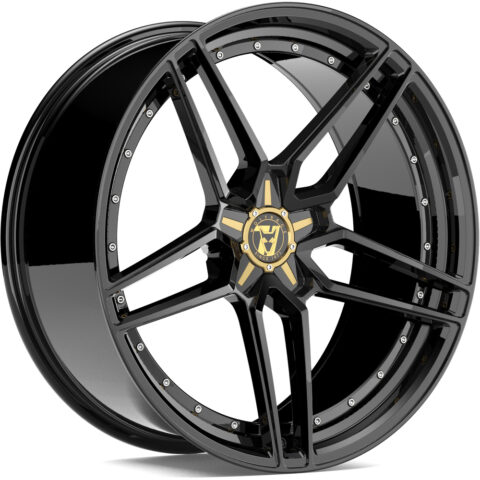Wolfrace 71 Luxury Talon Gloss Raven Black Alloy Wheel