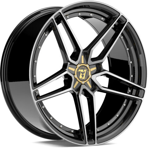 Wolfrace 71 Luxury Talon Gloss Raven Black Polished Alloy Wheel