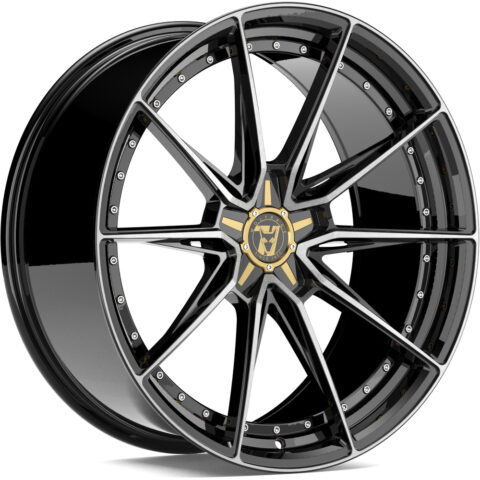 Wolfrace 71 Luxury Urban Racer Gloss Raven Black Polished Alloy Wheel