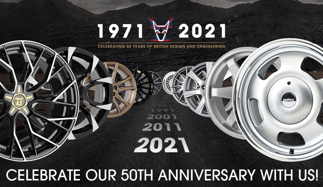 Wolfrace Alloy Wheels 50th anniversary