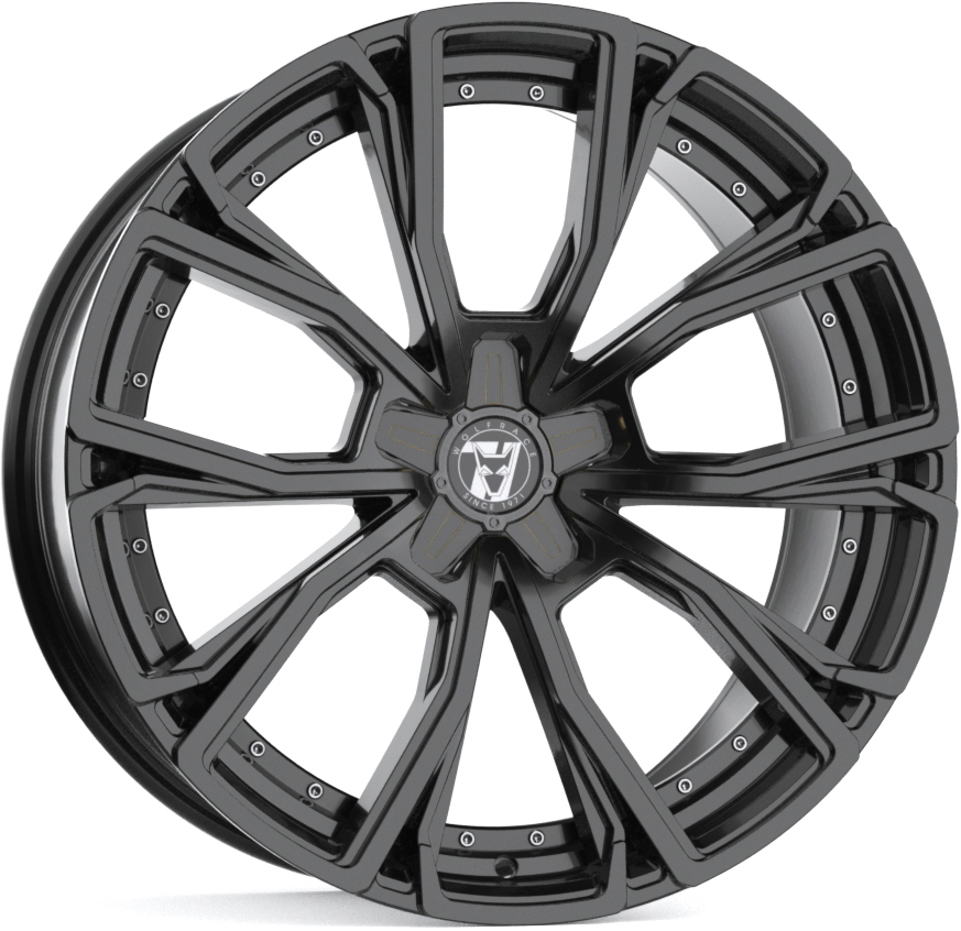 Wolfrace 71 Luxury Black Edition Matrix Gloss Raven Black Alloy Wheel
