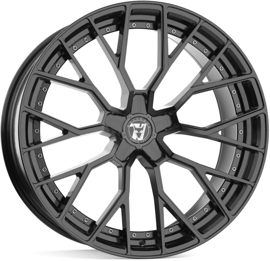 Wolfrace 71 Luxury Black Edition Munich GTR Gloss Raven Black Alloy Wheel