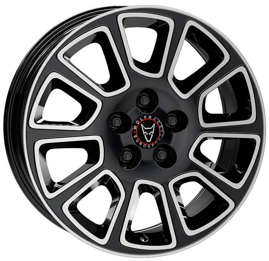 Alloy Wheels Wolfrace Wolfsburg-Super-T-Gloss-Black-Polished