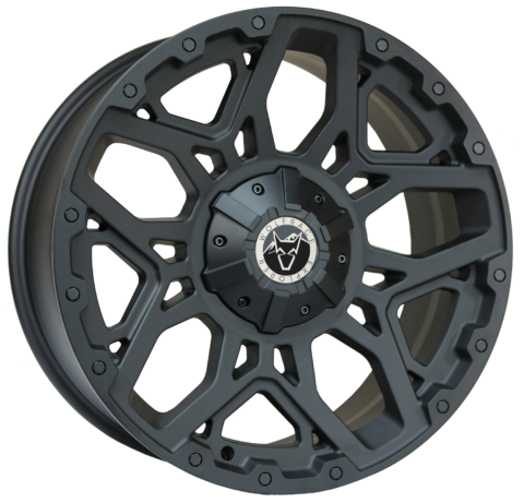 Wolfrace Explorer Sahara SC Matt Black Black Rivets Alloy Wheel