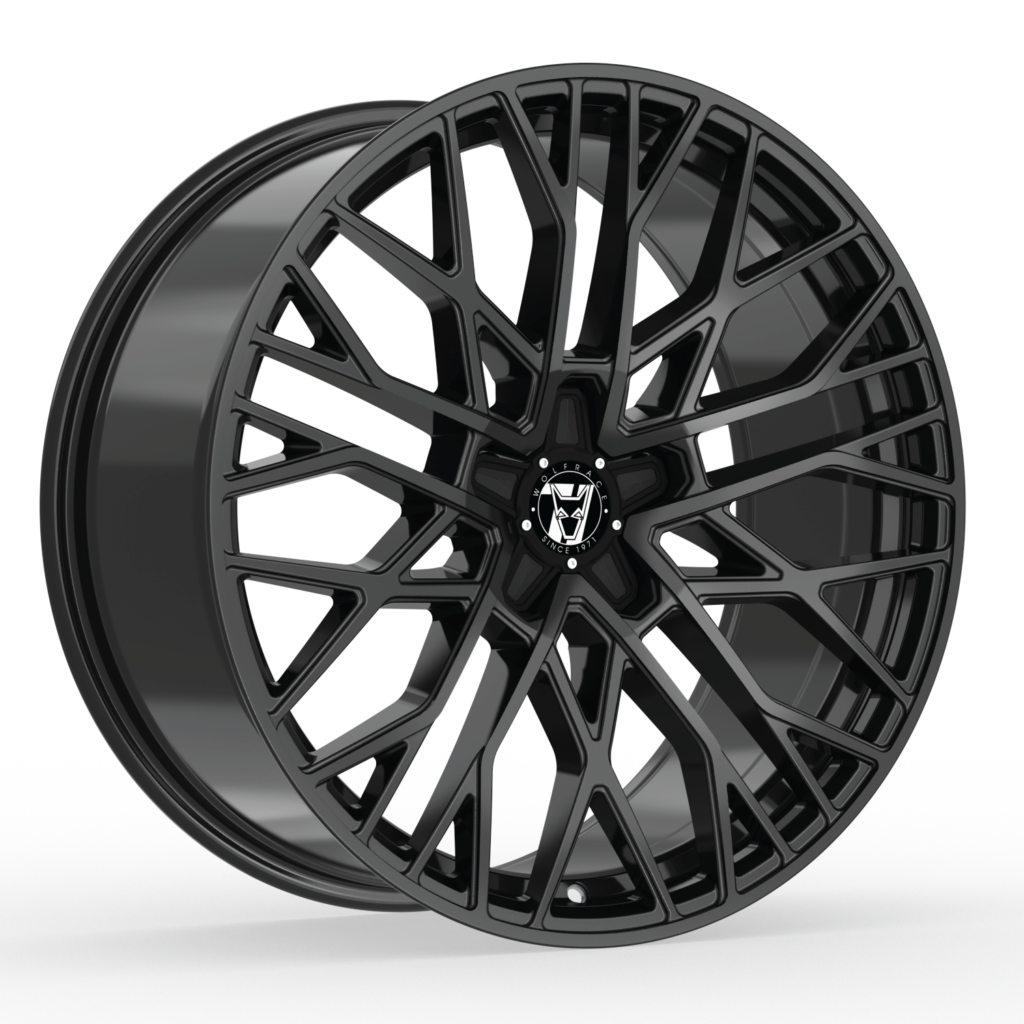 Wolfrace 71 Venom Gloss Raven Black Alloy Wheel