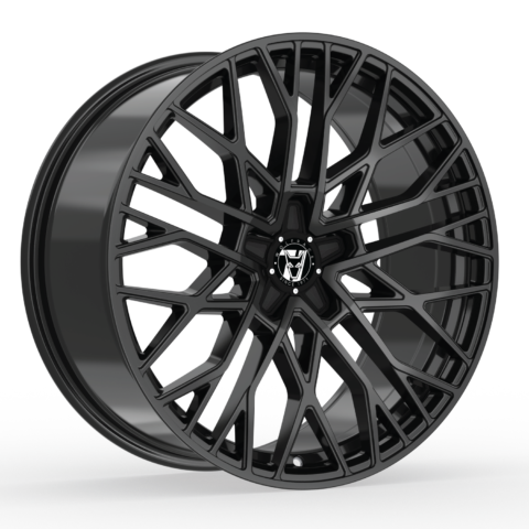 Wolfrace 71 Venom Gloss Raven Black Alloy Wheel