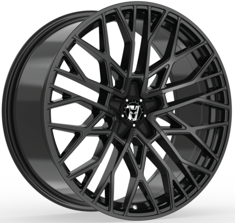 Wolfrace 71 Venom Gloss Raven Black Alloy Wheel