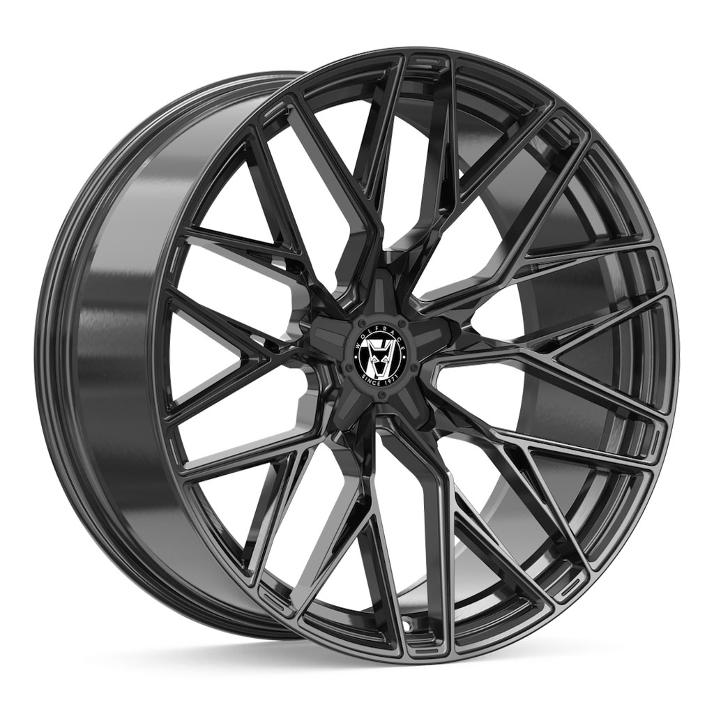 WOLFRACE Wolfsburg GTR Black Edition hliníkové disky 8,5x20 5x115 ET40 Gloss Raven Black