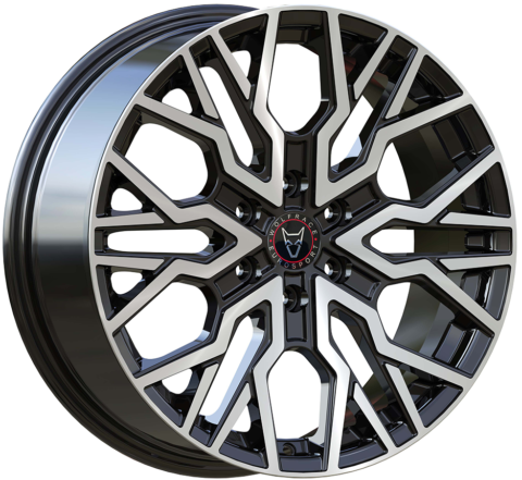 Wolfrace Eurosport Munich Super 6 Gloss Black Polished Alloy Wheel