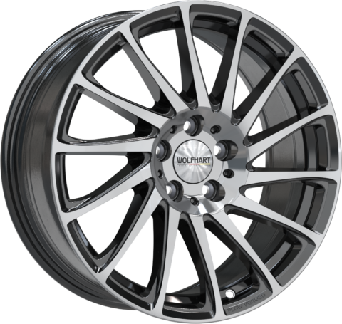 Wolfhart Flowformed Aero 2 Gloss Black Polished Face