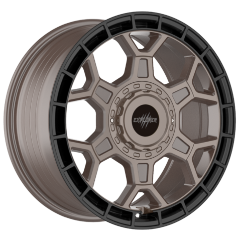 Wolfrace Explorer Black Wolf One Matt Black Bronze Centre