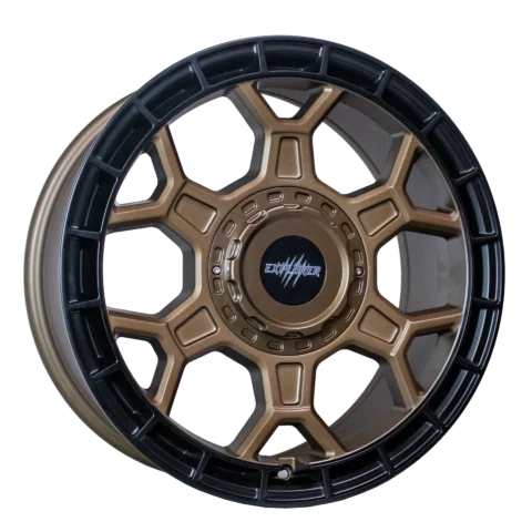 Wolfrace Explorer Black Wolf One Matt Black Bronze Centre