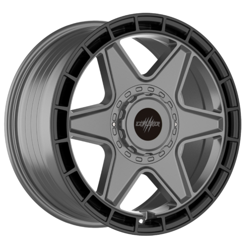 Wolfrace Explorer Black Wolf Three Matt Black Gunmetal Centre