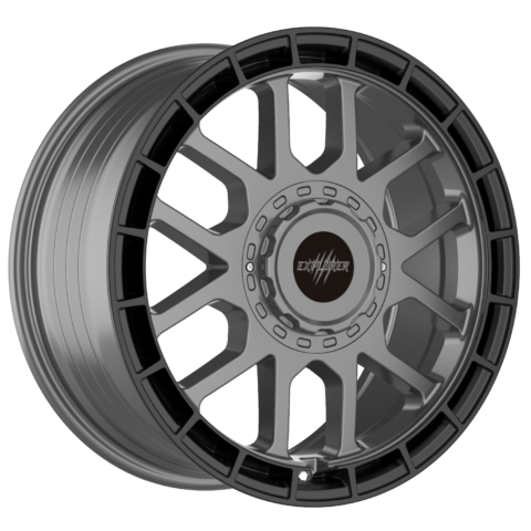 Wolfrace Explorer Black Wolf Four Matt Black Gunmetal Centre