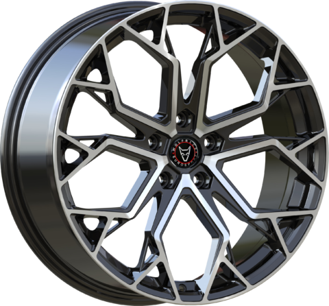 Wolfrace Eurosport Roadstar Gloss Black Polished Alloy Wheel
