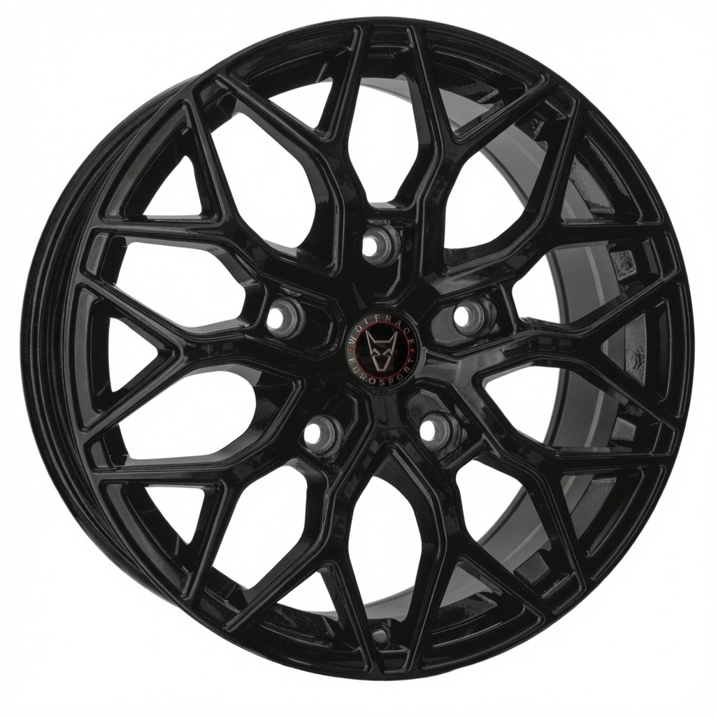 Wolfrace Eurosport Urban Racer Road Edition Gloss Black Polished Alloy Wheel - Image 2