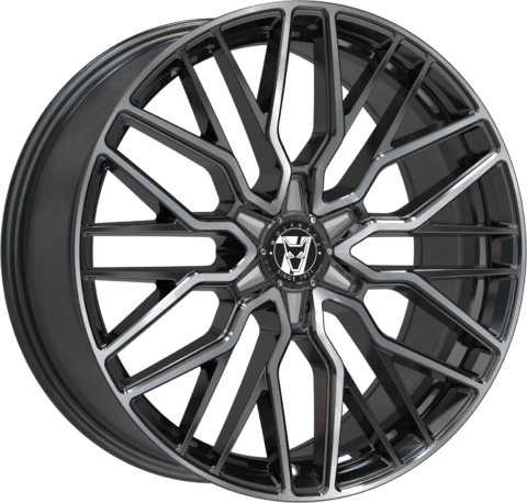 Wolfrace 71 Munich GT6 Gloss Raven Black Polished Alloy Wheel