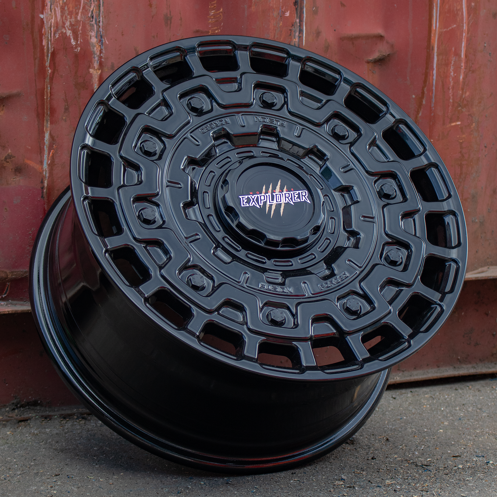 Wolfrace Explorer Wolverine Gloss Black Alloy Wheel - Image 2
