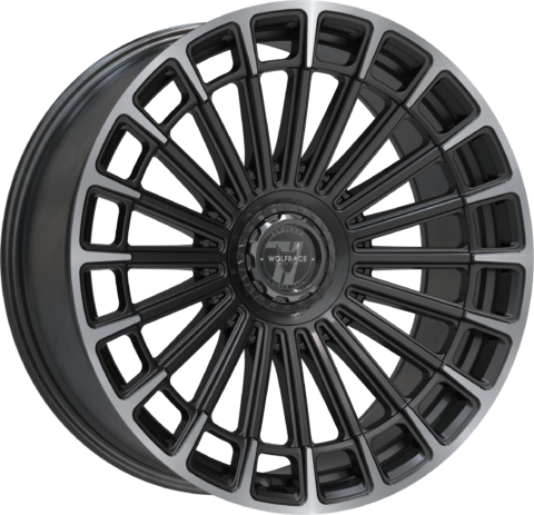 Wolfrace 71 Turismo GTR Allroad Gloss Raven Black Polished Outer