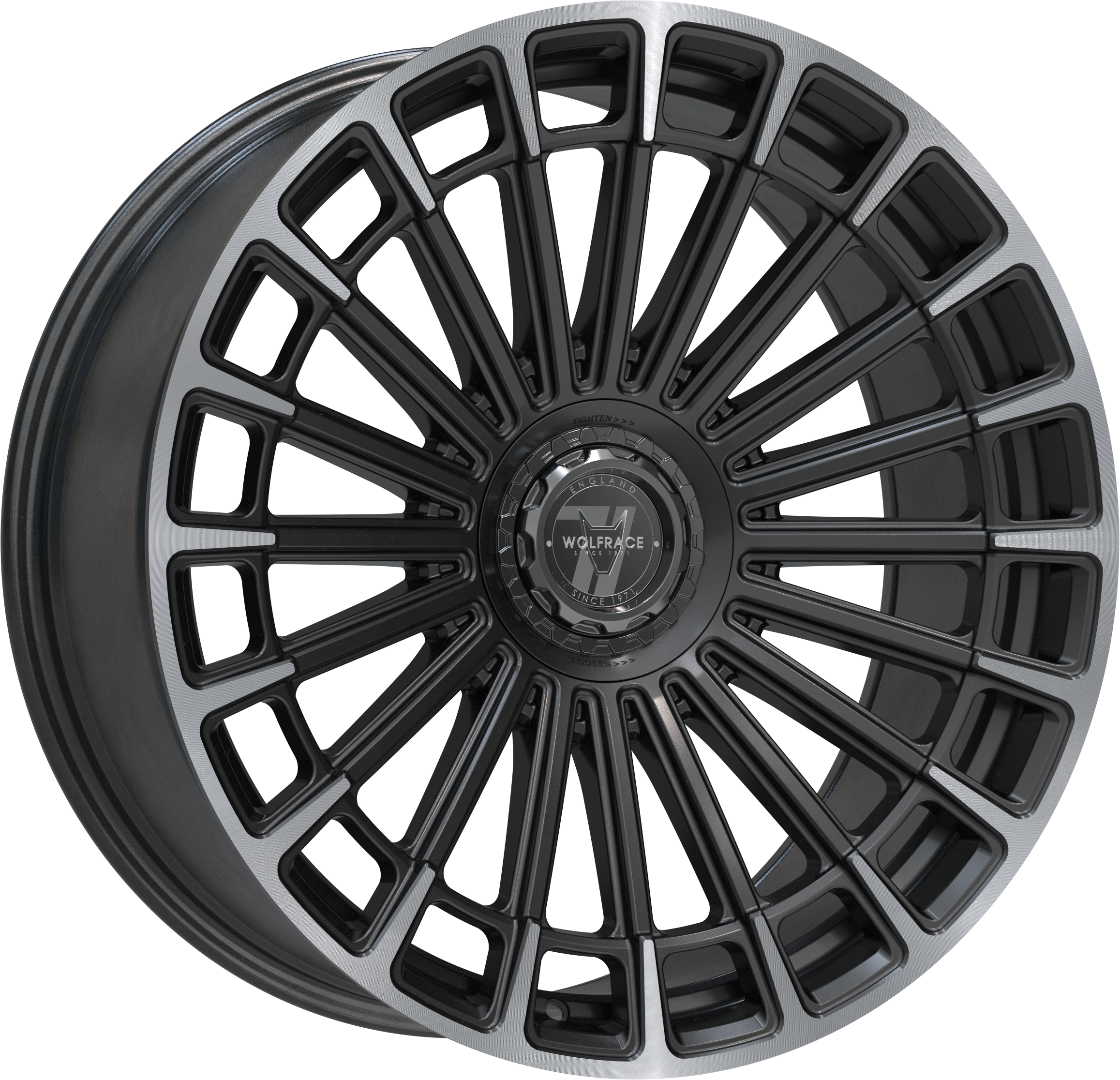 Wolfrace 71 Turismo GTR Allroad Gloss Raven Black Polished Outer